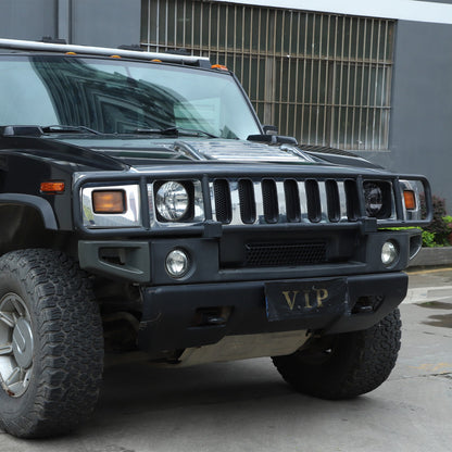 Black ABS Front Grille Anti-Insect Bug Screen Trim For Hummer H2 2003-2007 22