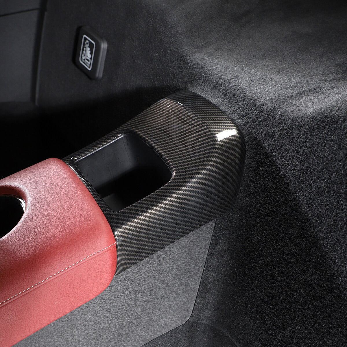 ABS Carbon Rear storage compartment box cover trim For Toyota GR Supra 19-24 US 7