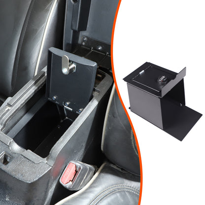 Steel Center Console Safe GUN Storage Lock Box W/ Tray For Hummer H3 2005-2009 1