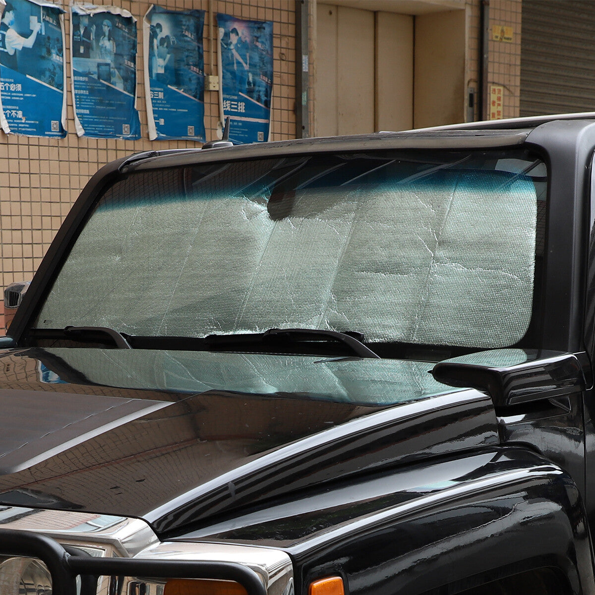 8pcs Foldable Large Sun Shade Truck Car Windshield Visor For Hummer H3 05-09 US 2