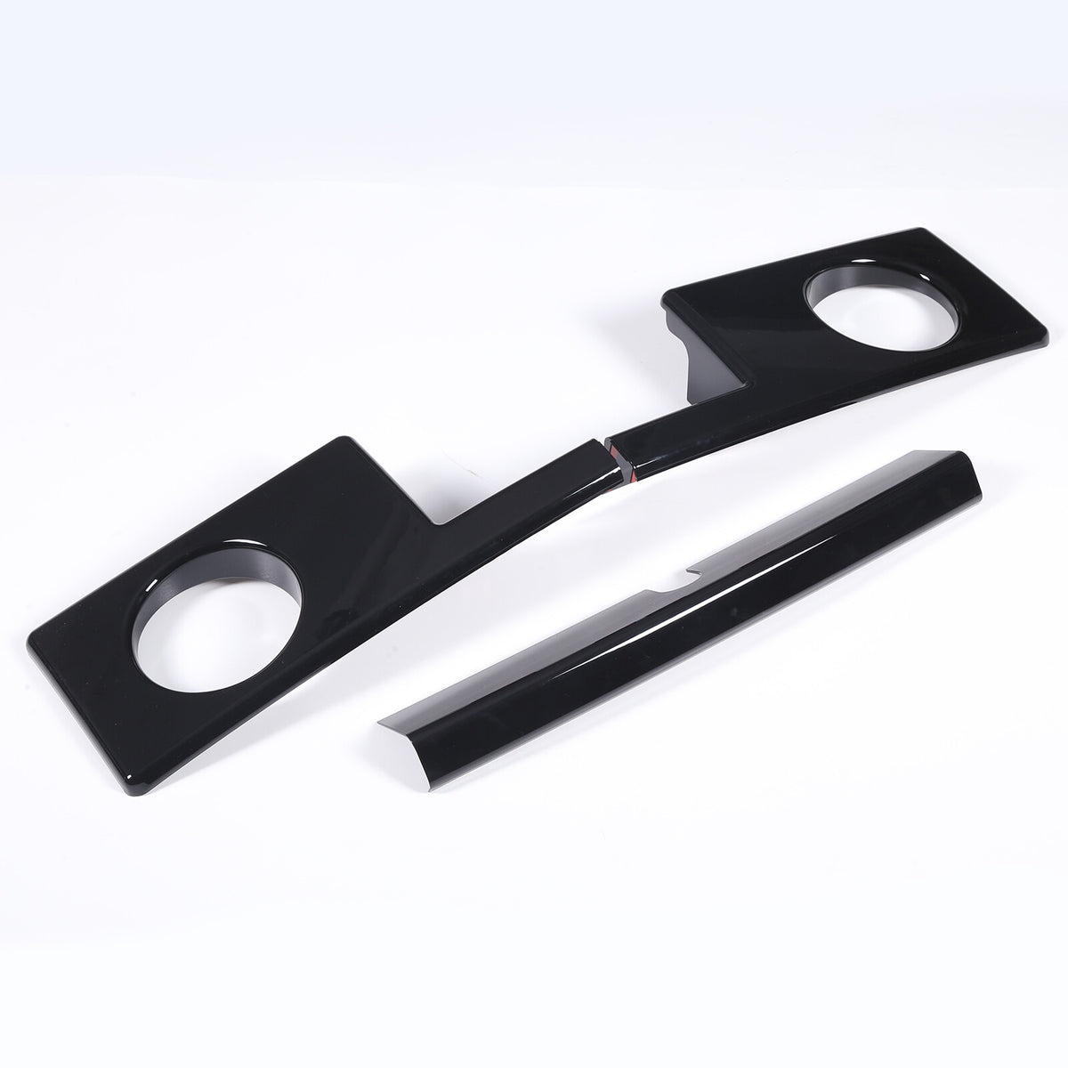 Glossy Black Front Bumper & Side Cover Trim Kit For Hummer H2 SUV SUT 2003-2009 9