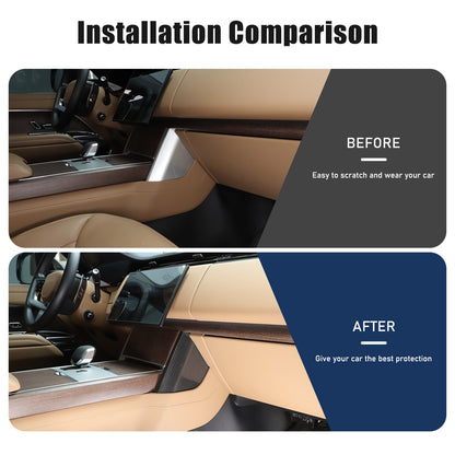 Real Carbon Fiber Center Console Knee Panel Trim For LR Range Rover Vogue 2023+ 21