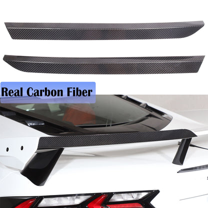 For 2020-26 Corvette C8 Carbon Fiber High Wing Spoiler Add-On Wickers Bill 1