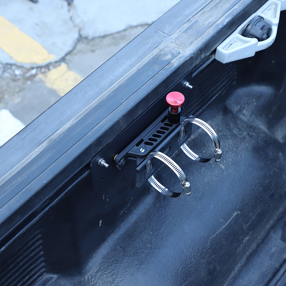Black Car Fire Extinguisher Mount Bracket For Toyota Tacoma/Tundra 2016-23 5