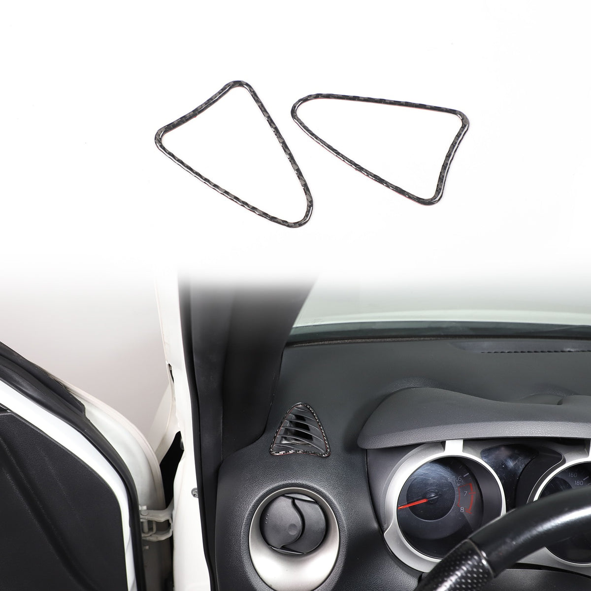 Soft Carbon Fiber Interior Center Console trim Sticker For Nissan Juke 2011-2019 210