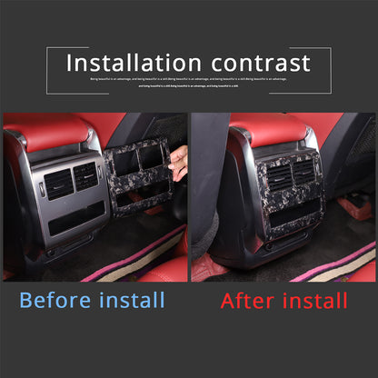 Forged Carbon Armrest Rear Air Vent Outlet Cover For Range Rover Sport 14-17 7
