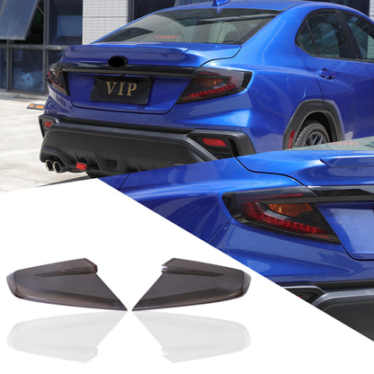 Smoked Tail Light Cover Rear Light Guards Trim Set For Subaru WRX 2022-2024 20