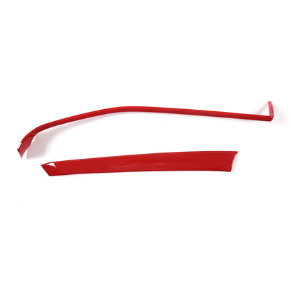 Red Full Interior Set Dash Panel Decor Cover Trim Kit For Corvette C8 2020-25 - Variants 11-15 20