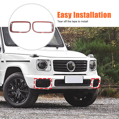 Carbon Fiber ABS Front Bumper Side Air Intake Trim For Benz G-Class W465 25+ US 21
