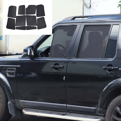 Full Car Window Screen Sun Shade Mesh Cover Windshield For LR Discovery 4 L319 4
