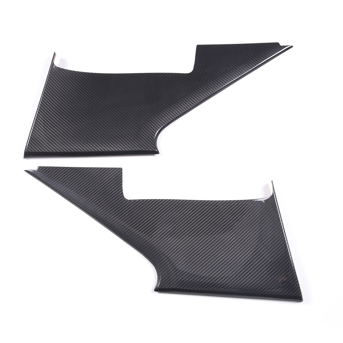 2PCS Real Carbon Fiber Inner Door Panel Cover Trim For Subaru BRZ 2022+ US 4