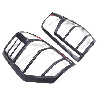 Matte Black Tail Lamp Lights Cover For Mitsubishi L200 Triton MR 2019-23 13