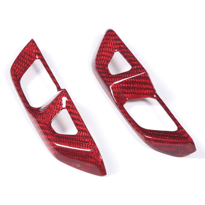 Red Real Carbon Fiber Interior Trim for Corvette C8 20-25 40