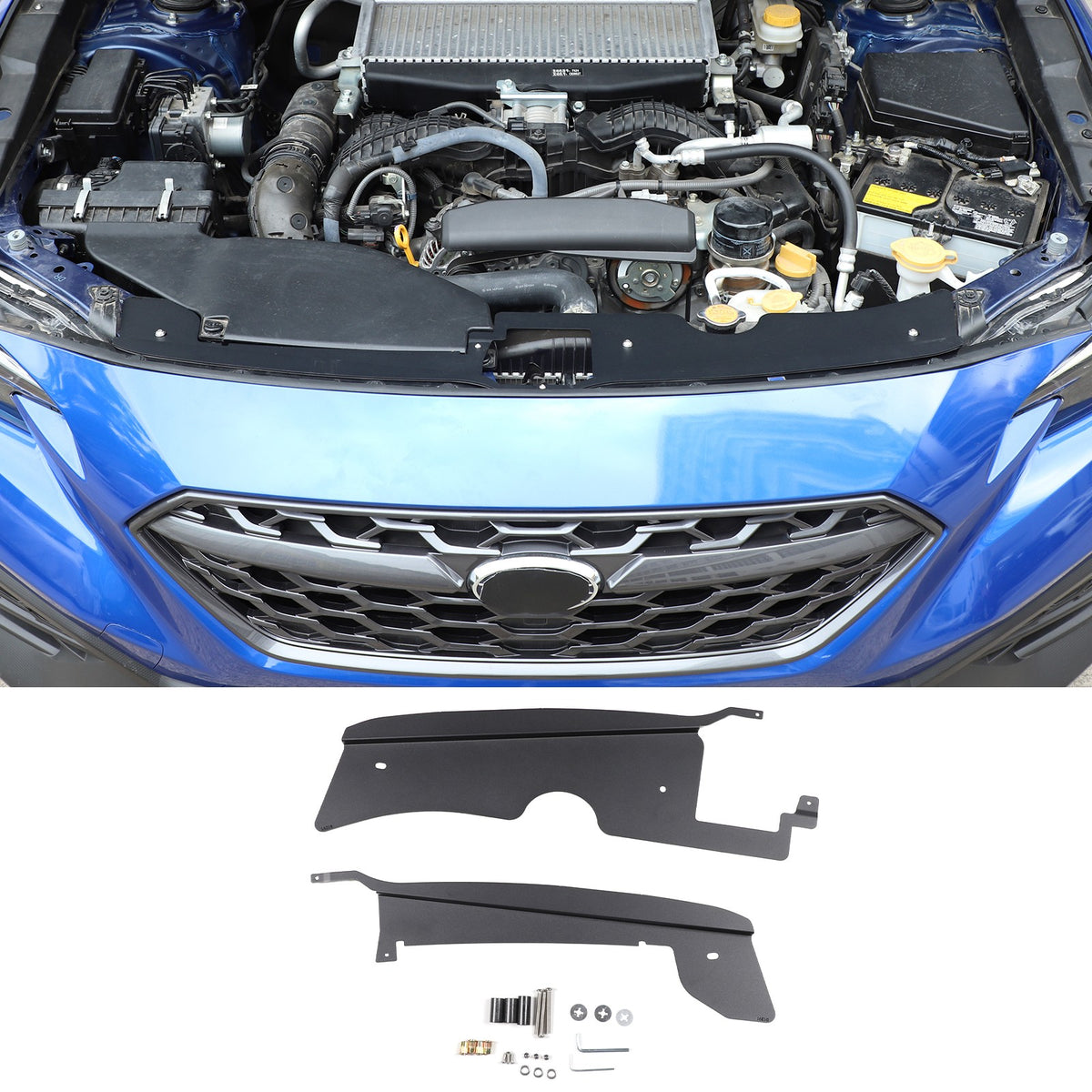Alloy Black Engine Hood Latch Dust Cover Plate For Subaru WRX VB/Levorg 2022+ 10