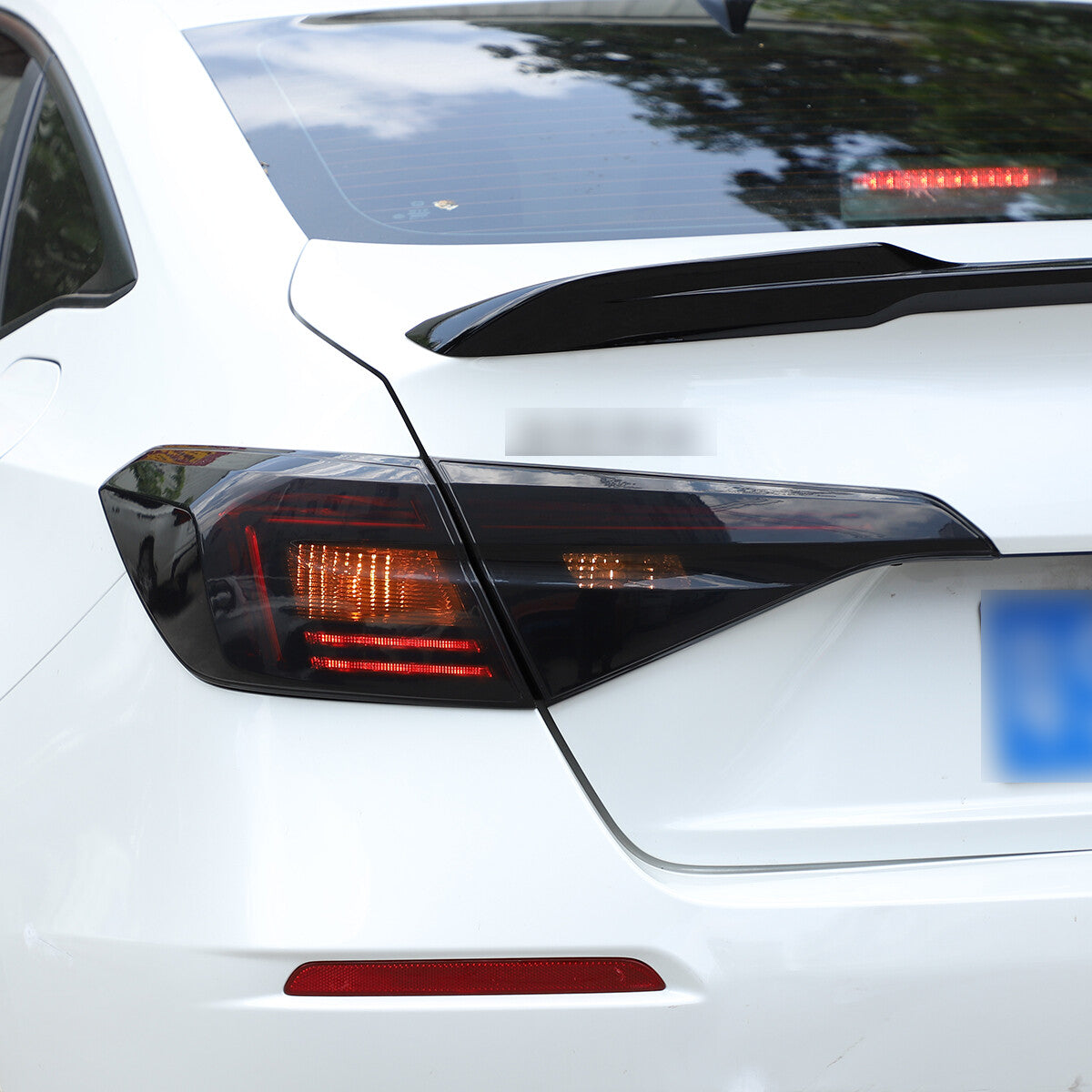 Smoked Black Tail Light Lamp Cover Guard Trim For Honda Civic 11th 2022-2023 23