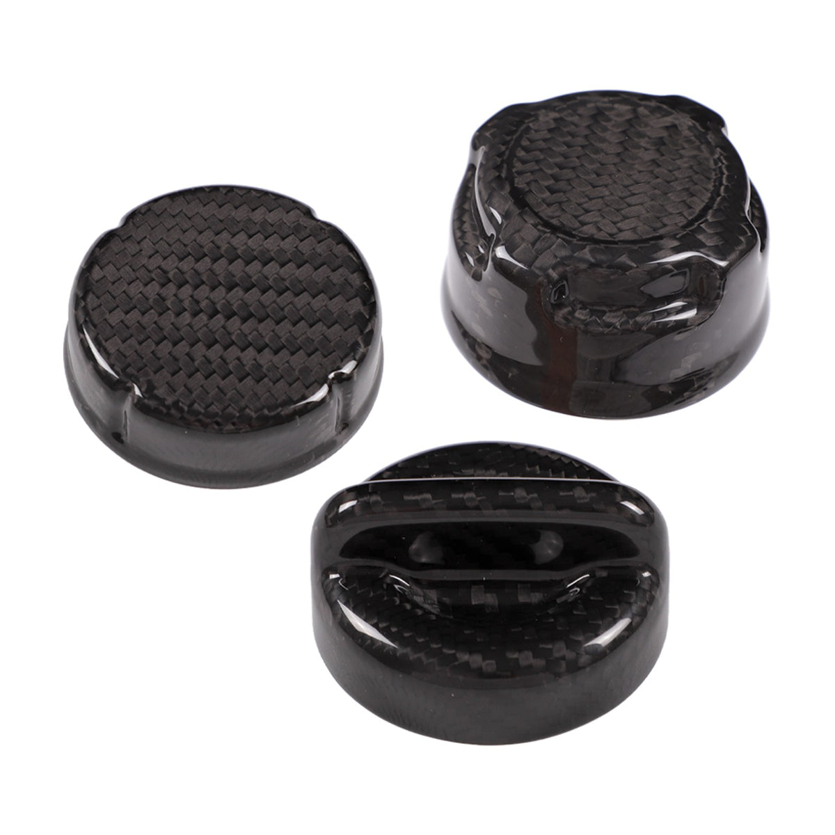Real Carbon Fiber Engine Oil Filler Cap Trim For Fiat 500 Abarth 595 695 312 16+ 4