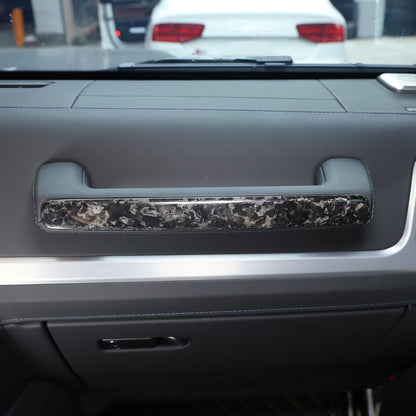 Carbon Copilot Glove Box Handle Decoration Cover For Benz G-Class W463 2019-2023 7