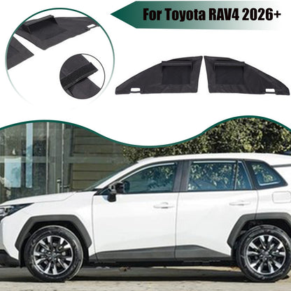 Black Front Window Visor Deflector Sun Shade For Toyota RAV4 2026+ 1