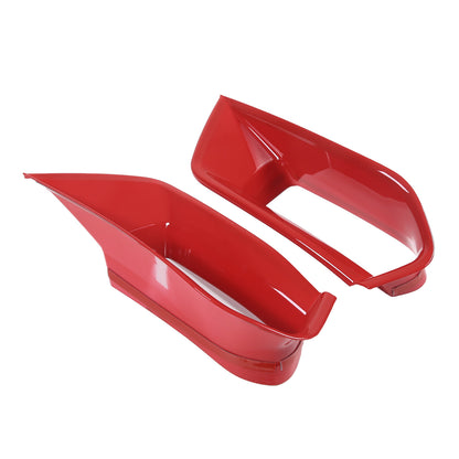 Red Front Lower Grille Air Inlet Intake Radiator Vent Trim For Corvette C7 US 13