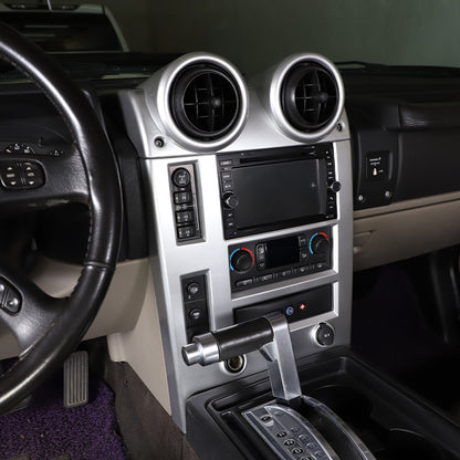 Silver Interior Air Condition Panel Cover Trim For Hummer H2 2003-2007 7