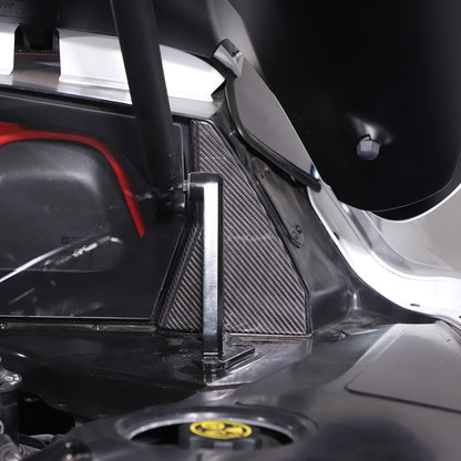 Real Carbon Fiber Rear Window Corner Cover Trim Frame For Corvette C8 20-26 US 11