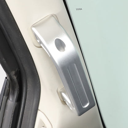 Silver Interior A-Pillar Grab Handle Trim Frame For Nissan Titan 2016-2023 10