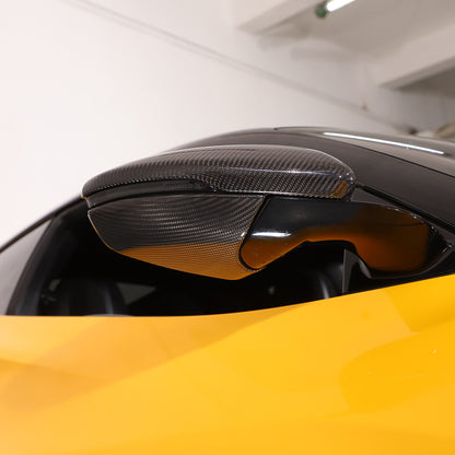 2pcs Real Carbon fiber Side Rear Mirror Cover Caps Set For Lotus EMIRA 2021-25 10