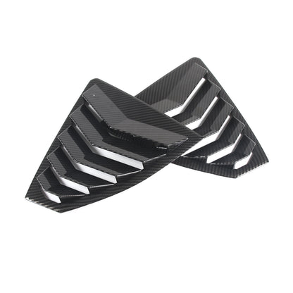 ABS Carbon Fiber Side Window Louver Shutter Cover For Subaru WRX 2022-2024 16