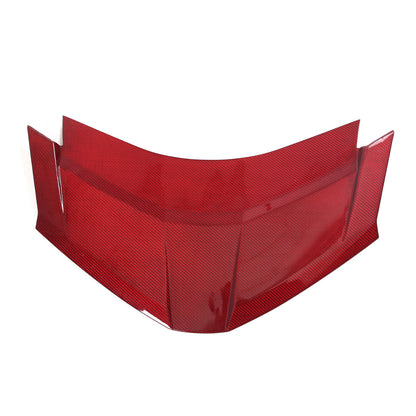 Red Real Carbon Fiber Rear Window Lower Trim For Corvette C8 Coupe 2020-26 US 9