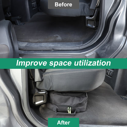 Black Underseat Organizer Tool Pockets Storage Bag for Nissan Titan 2016-2023 9