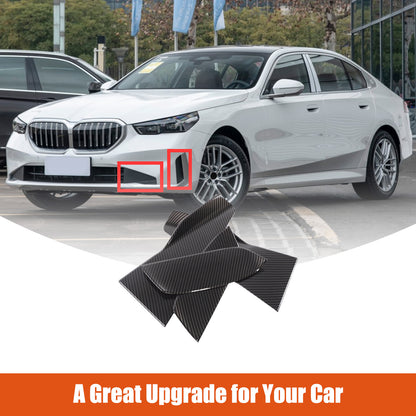 ABS Carbon Fiber Front Side Vent Fender Cover Trim For BMW 5 Series G60 i5 2024+ 12