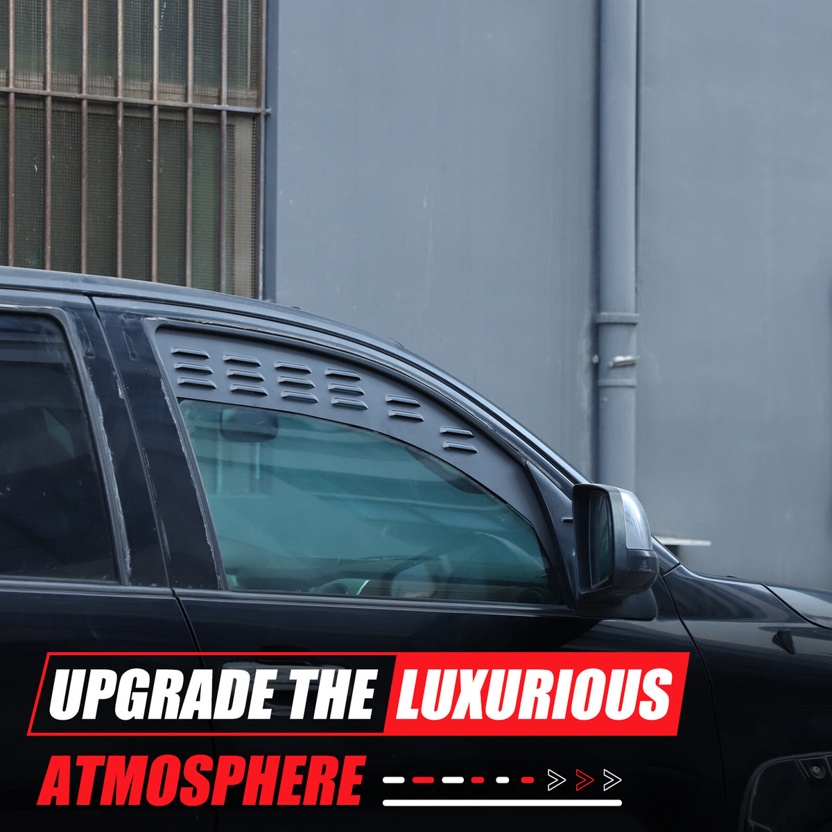Black Alloy Front Window Louver Shutter Cover Trim For Toyota Tundra 2014-21 US 20