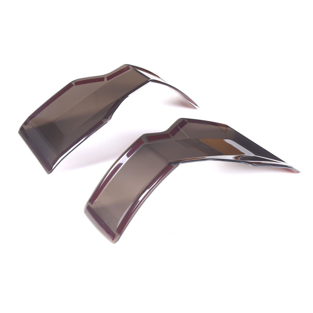 Smoked Black Front Rear Tail Light Emblem Cover Trim For Ford Maverick 2022-2024 32