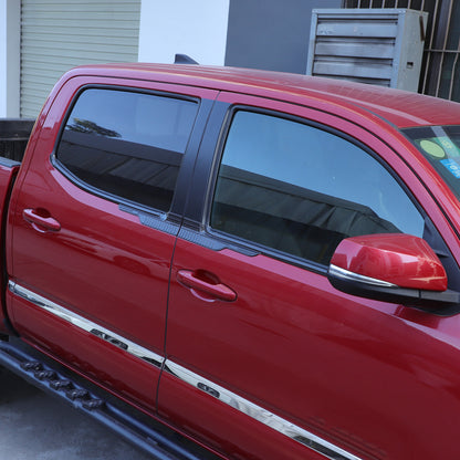 ABS Carbon Exterior Window Bottom Sill Trim Strip For Toyota Tacoma 2015-2022 US 11