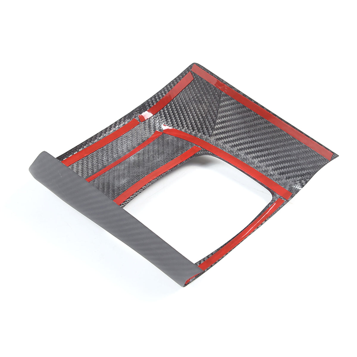 Matte Carbon Fiber Rear Storage Box Panel Cover Trim For Toyota Supra A90 19-24 13