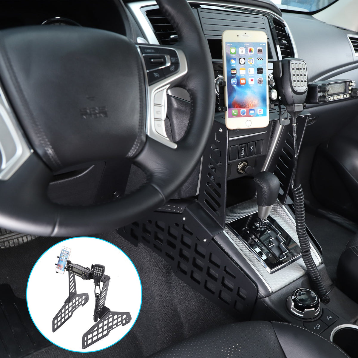 Off-Road Center Gear Shift Expansion Platform For Mitsubishi L200 Triton 2019-23 2