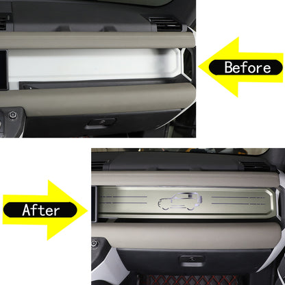 ABS Car Dashboard Trim Strip Kits For Land Rover Defender 90 110 2020-23 11
