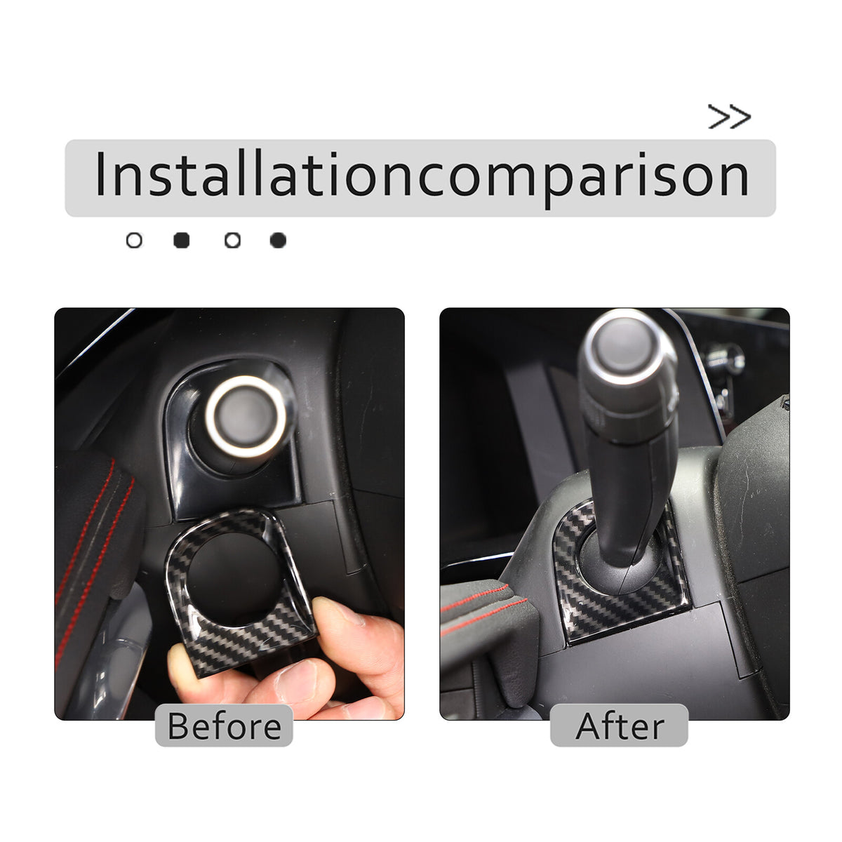 Carbon Fiber ABS Interior Full Decor Cover Trim Kit For Corvette C8 2020-2025 - Styles 26-30 45