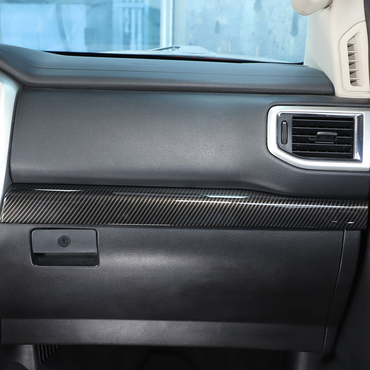 ABS Carbon fiber Dashboard Center Console Trim Cover for Nissan Titan 2016-24 US 18
