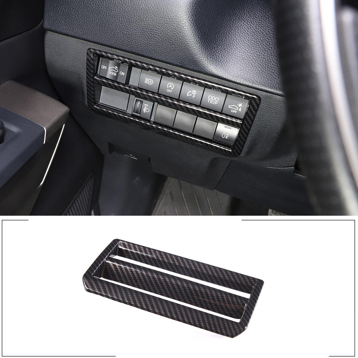 ABS Carbon Fiber Interior Set Cover Trim Kit For Toyota Tundra Sequoia SR 22+ - Styles 1-5 193