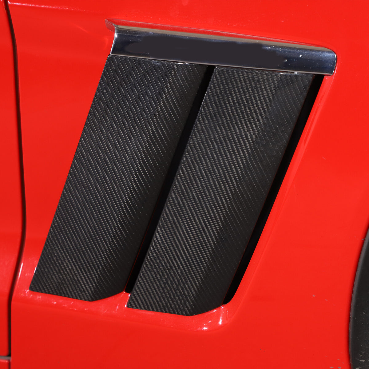 Real Dry Carbon Fiber Side Fender Cover Trim For Corvette C6 2005-2013 7