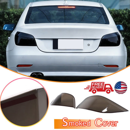 Smoked Black Taillight Blackout Trim Cover For BMW 5 Series E60/M5 2004-10 US 1
