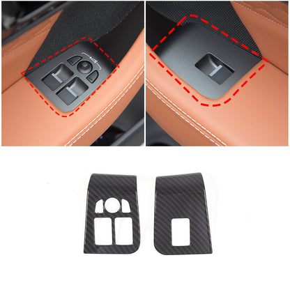 ABS Carbon Fiber Interior Center Console Trim Set Kit For Jaguar F-TYPE 13-24 2