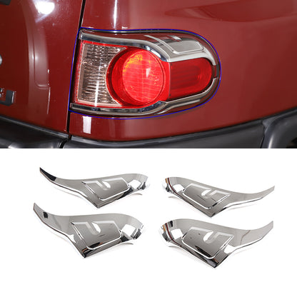 For Toyota FJ Cruiser 2007-2021 Silver ABS Rear Tail Light Lamp Strip Trim 1