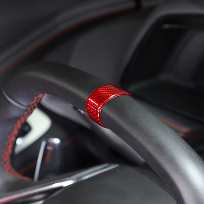Red Real Carbon Fiber Full Interior Set Decor Trim Kit for Corvette C8 20-25 - Styles 36-40 22