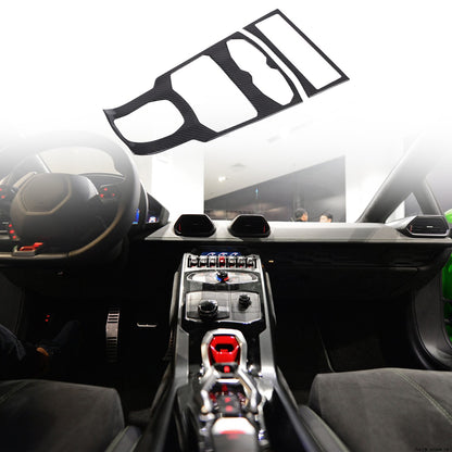 Real Carbon Fiber Center Multi Media Trim For Lamborghini Huracan 580/610 14-18 2