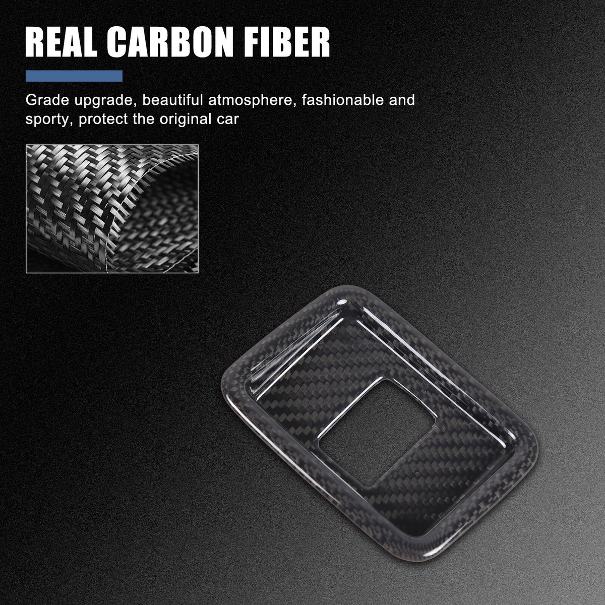Real Carbon Fiber Inner Tailgate Switch Trim Cover For Range Rover Vogue 23+ 11