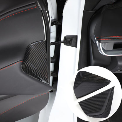 Real Carbon Fiber Dashboard Anti-collision Door Trim For Corvette C8 20-26 US 16
