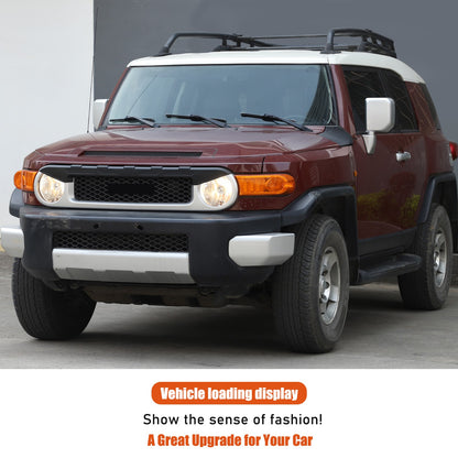 Matte Black ABS Front Grille Headlight Trim For Toyota FJ Cruiser 2007-2021 US 2