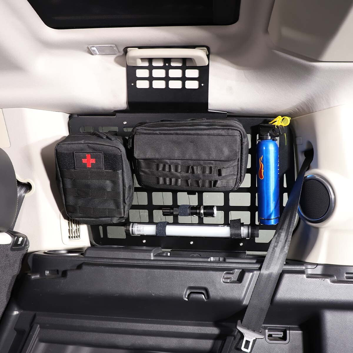 Rear Side Window MOLLE Storage Flank Panel For Land Rover Discovery LR3 / LR4 6